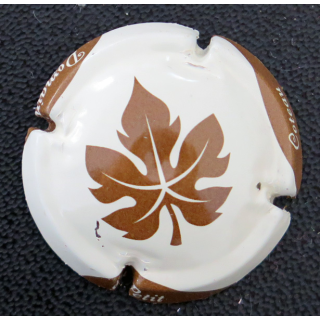 Capsule Muselet de bouteille du DOMAINE DU PETIT COTEAU n° 3 crème et marron