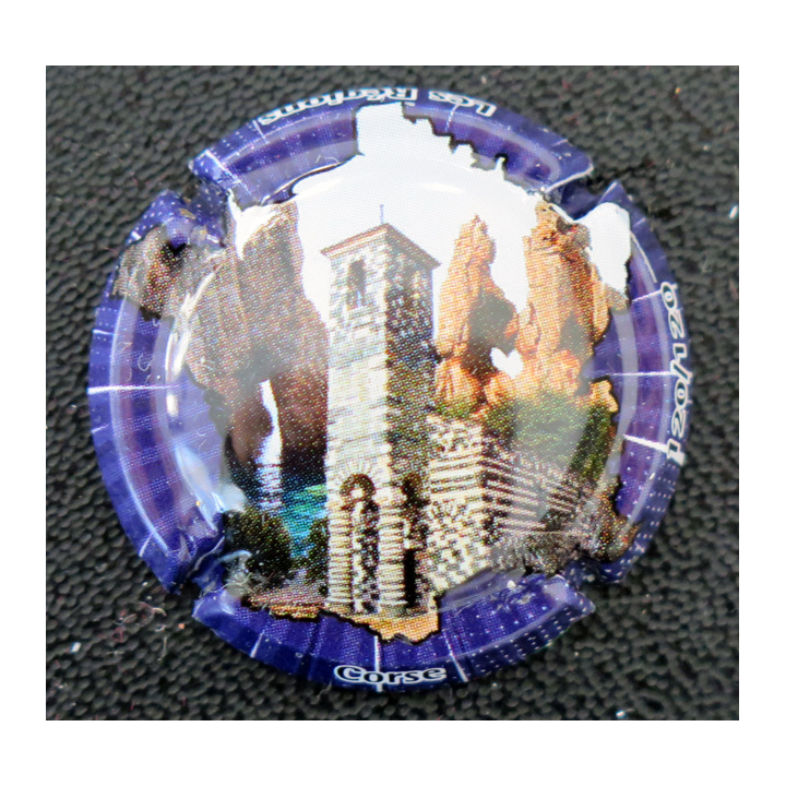 Capsule Muselet de bouteille de champagne GENERIQUE n° 1176zzzzo Les régions Corse