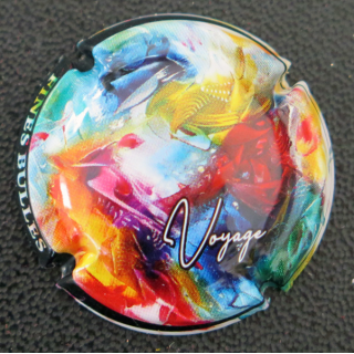 Capsule Muselet de bouteille de FINES BULLES Voyage de Marie-Claude Mocata