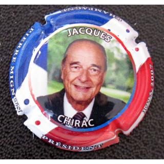 Capsule Muselet de bouteille de champagne MIGNON Pierre n° 285a jacques Chirac 1995-2007