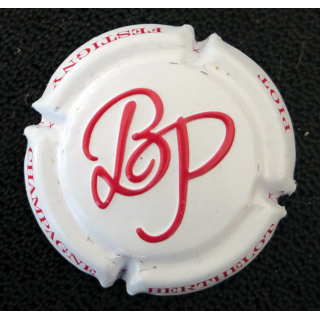 Capsule Muselet de Champagne BERTHELOT-PIOT n° 10b Gris pâle et rouge