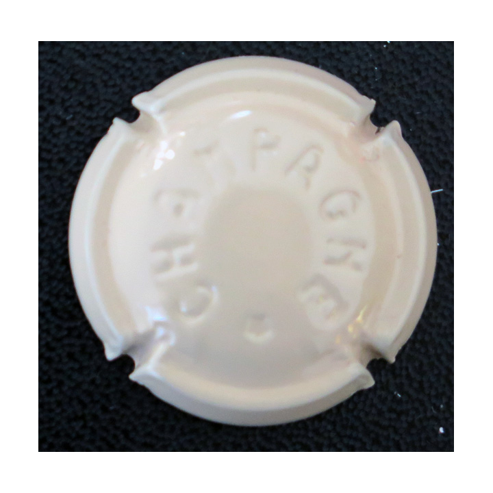 Capsule Muselet de bouteille de champagne GENERIQUE n° 271 ? Gris petite étoile C et G ovales