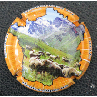 Capsule Muselet de bouteille de champagne GENERIQUE n° 1176d Hautes-Alpes 05