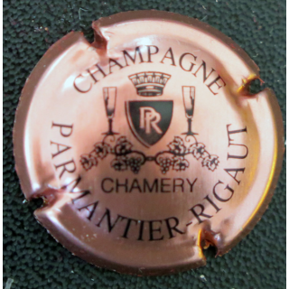 Capsule Muselet de bouteille de champagne PARMANTIER-RIGAUT n° 8f Rosé et Noir