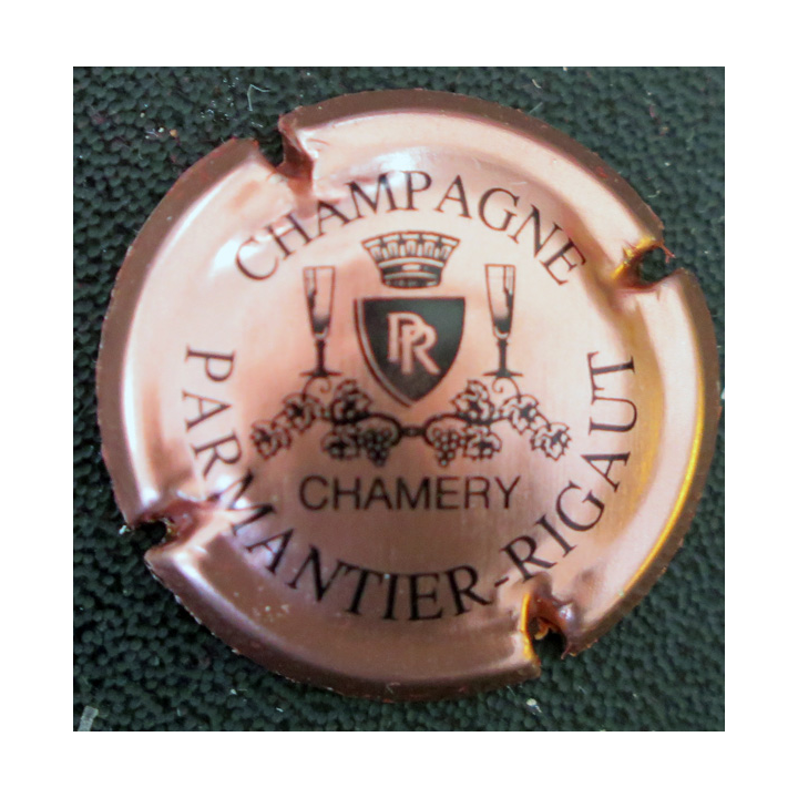 Capsule Muselet de bouteille de champagne PARMANTIER-RIGAUT n° 8f Rosé et Noir