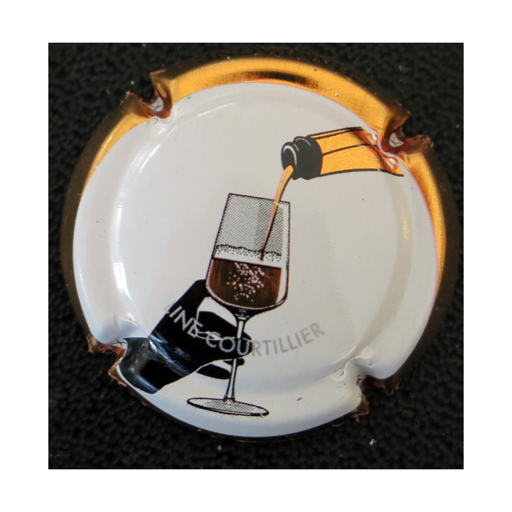 Capsule Muselet de bouteille de champagne GENERIQUE n° 1189 personnalisé COURTILLIER Line