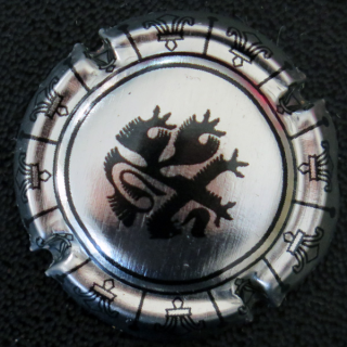 Capsule Muselet de bouteille UNION CHAMPAGNE DE SAINT GALL n° 17 Métal et Noir