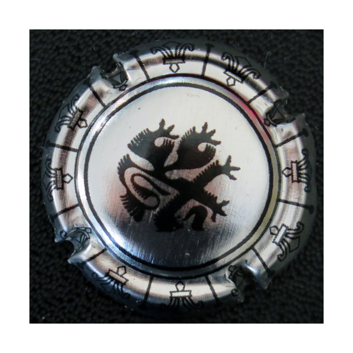 Capsule Muselet de bouteille UNION CHAMPAGNE DE SAINT GALL n° 17 Métal et Noir