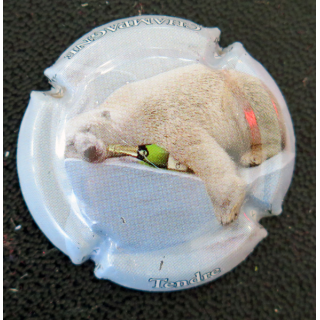 Capsule Muselet de bouteille de champagne GENERIQUE n° 1348d Ours Polaire