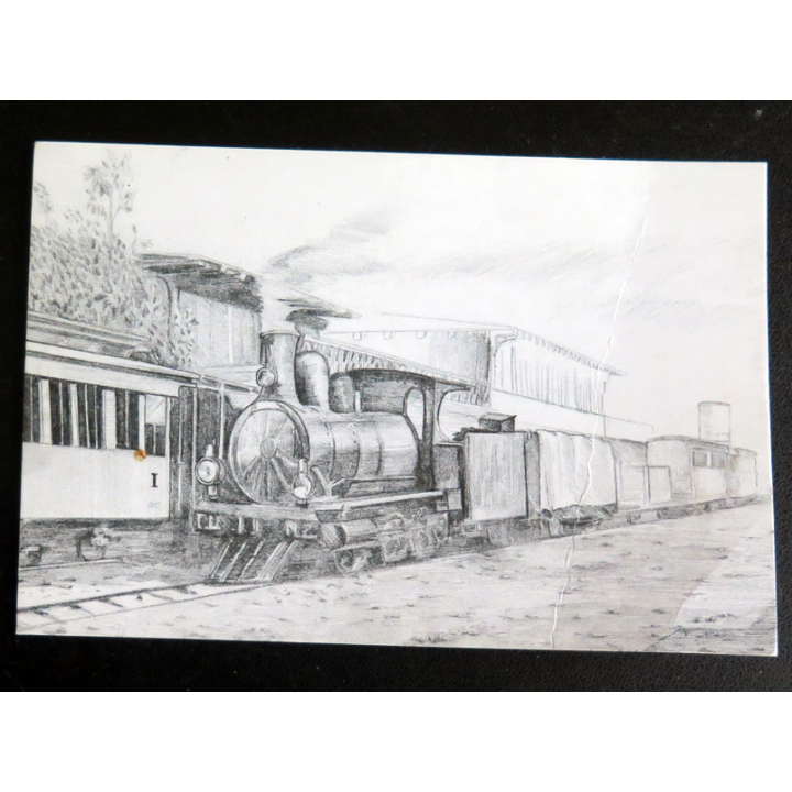 CARTE POSTALE : Djibouti vers 1900 Premier train