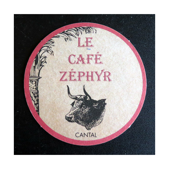 DESSOUS DE VERRE A BIÈRE Le Café Zéphyr Boulevard Montmartre à Paris