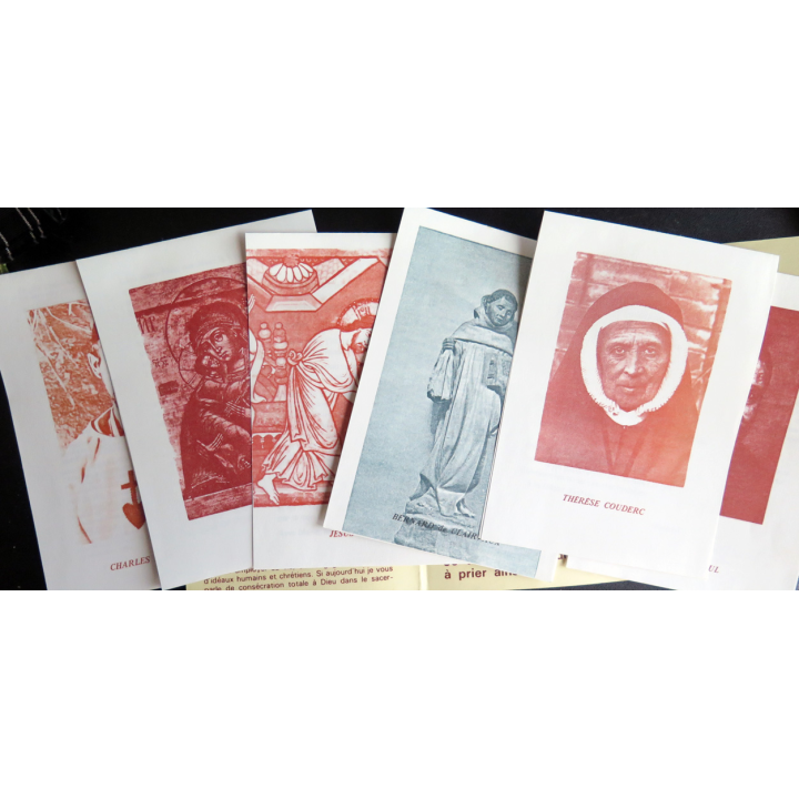 IMAGE PIEUSE : carnet de 6 images et prières doubles C'est moi qui vous ai choisis