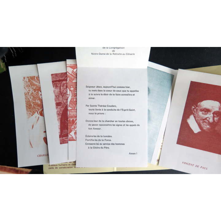 IMAGE PIEUSE : carnet de 6 images et prières doubles C'est moi qui vous ai choisis