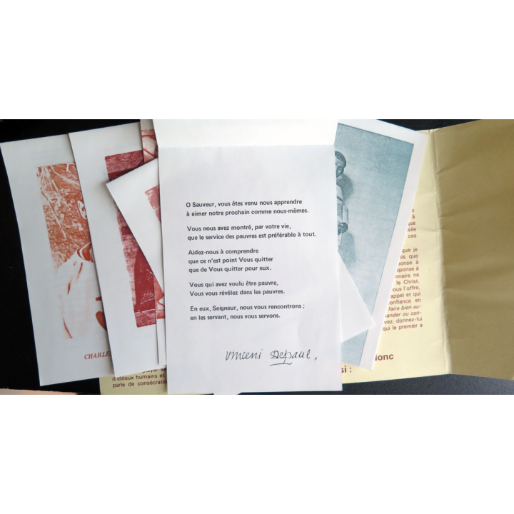 IMAGE PIEUSE : carnet de 6 images et prières doubles C'est moi qui vous ai choisis