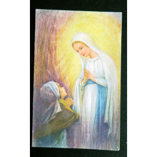 IMAGE PIEUSE : Grande neuvaine de l'Immaculée Conception bénie par Pie XII 7 x 11 cm