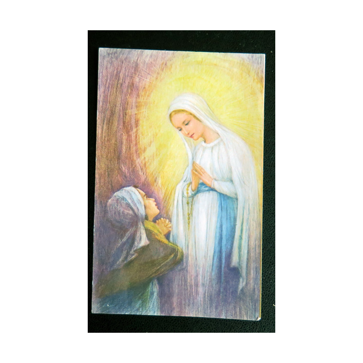 IMAGE PIEUSE : Grande neuvaine de l'Immaculée Conception bénie par Pie XII 7 x 11 cm