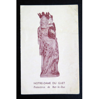 IMAGE PIEUSE : Prière à Notre Dame du Guet 7,5 x 11,5 cm 4 feuillets