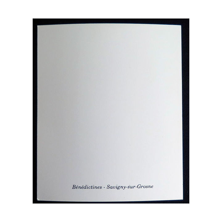 IMAGE PIEUSE : image des bénédictines-sur-Grosne 9 x 11 cm