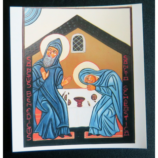 IMAGE PIEUSE : image des Bénédictines-sur-Grosne 9,5 x 10,5 cm