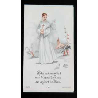 IMAGE PIEUSE : Image de première communion 6 x 10 cm