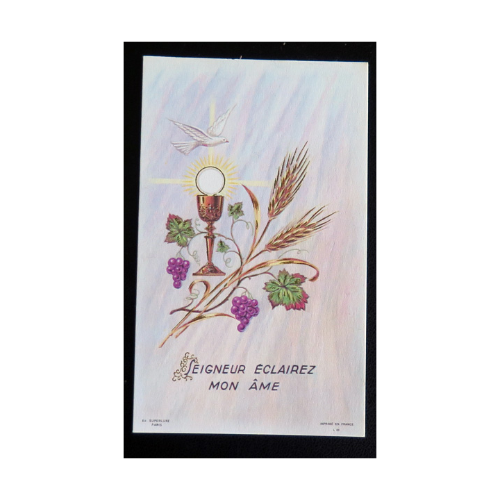 IMAGE PIEUSE : Image de première communion 7 x 11,5 cm