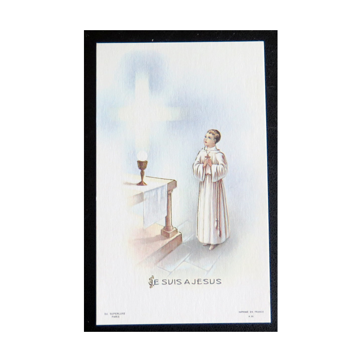 IMAGE PIEUSE : Image de première communion 7 x 11,5 cm