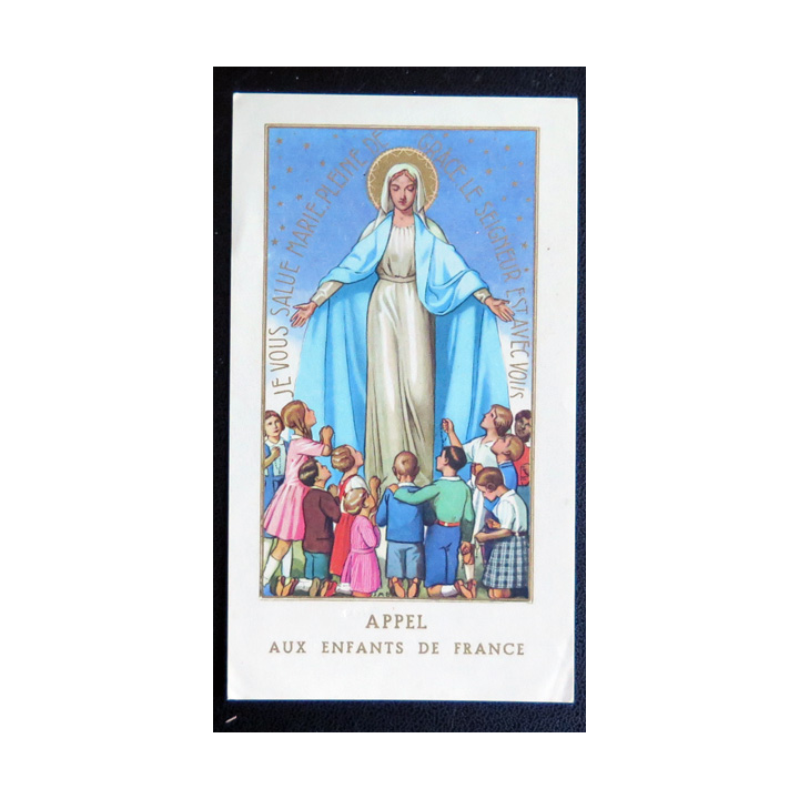 IMAGE PIEUSE : Grande neuvaine de l'Immaculée Conception 7,5 x 13 cm