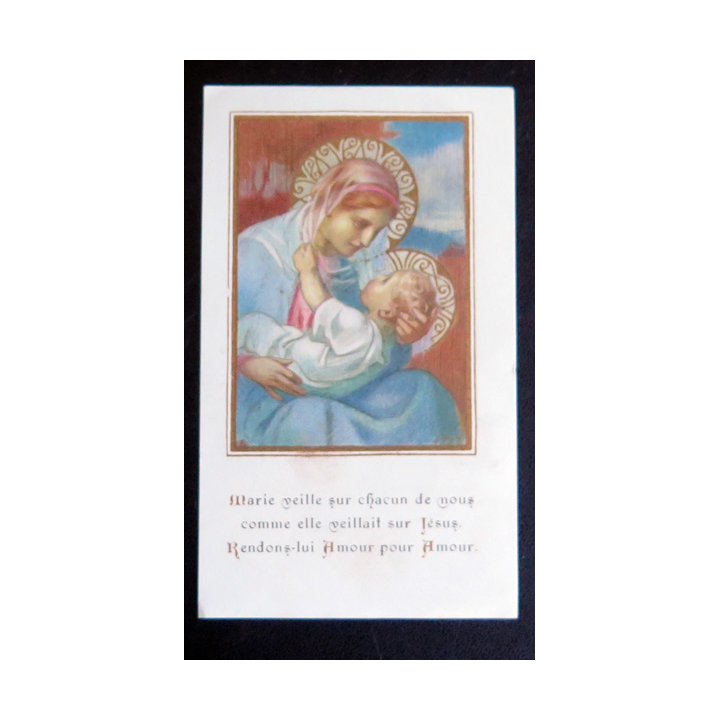 IMAGE PIEUSE : Année Mariale 1949 7,5 x 12,5 cm