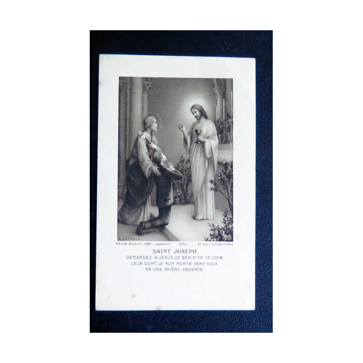 IMAGE PIEUSE : Prière à Saint Joseph 7 x 11 cm