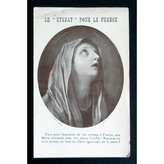 IMAGE PIEUSE : Le Stabat pour la France 8 x 13 cm