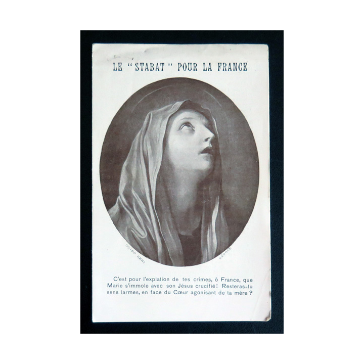 IMAGE PIEUSE : Le Stabat pour la France 8 x 13 cm