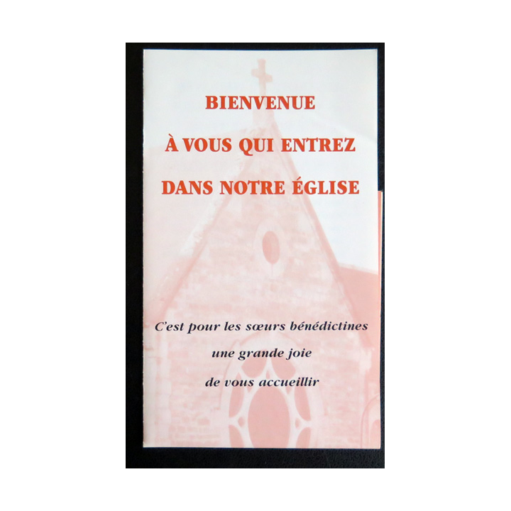 IMAGE PIEUSE : Livret de bienvenue à Notre Dame de Jouarre Bénédictines  7,5 x 12,5 cm