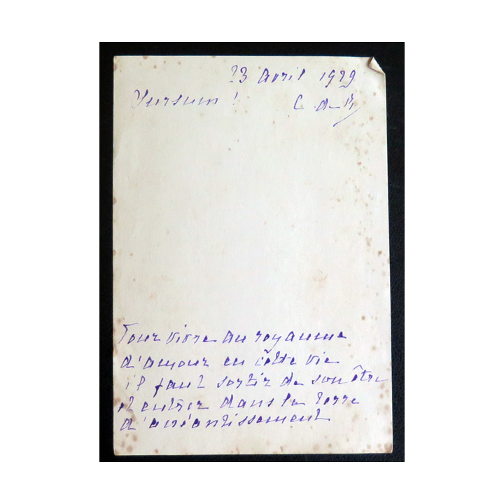 IMAGE PIEUSE : Le Christ apparaissant à la Madeleine 7,5 x 11 cm