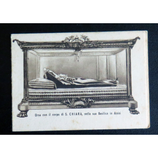 IMAGE PIEUSE : Fleurs séchées Tetigit Reliquias S. Francisci et S. Clarae Assisiensis 9 x 6,5 cm