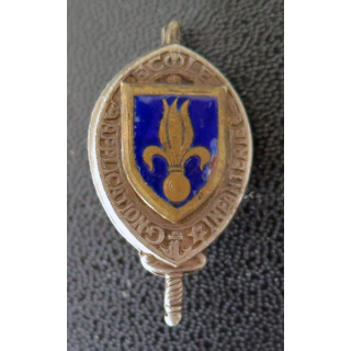 EAI : Insigne réduction (3cm) de l'école d’application d’infanterie d'Auvours en émail