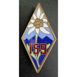 159° RIA : 159° régiment d'infnaterie alpine Drago Olivier Métra en émail
