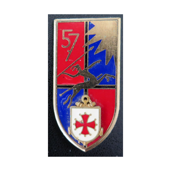 57° régiment d'artillerie Delsart G. 2415 57° RA centaure écu soleil