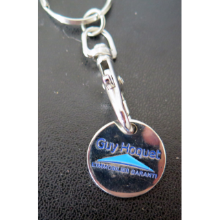 Porte Clefs : jeton de caddie de Guy Hoquet