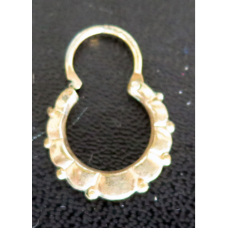 Boucle d'oreille plaquée or hauteur 2 cm