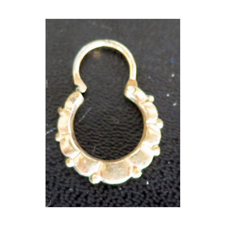 Boucle d'oreille plaquée or hauteur 2 cm