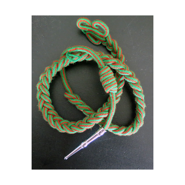 Fourragère de la croix de guerre 1914 - 18 aiguillette argentée