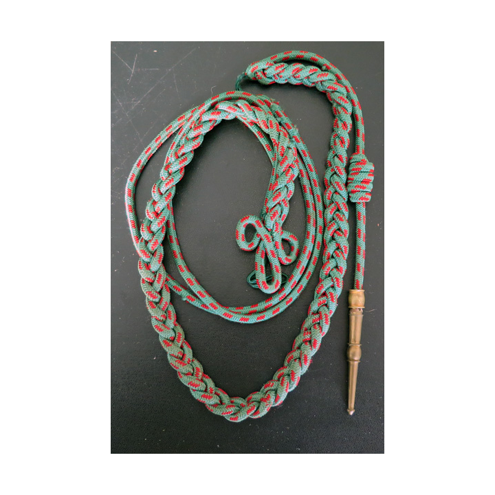 fourragère de cérémonie de croix de guerre 1914 - 18 aiguillette dorée