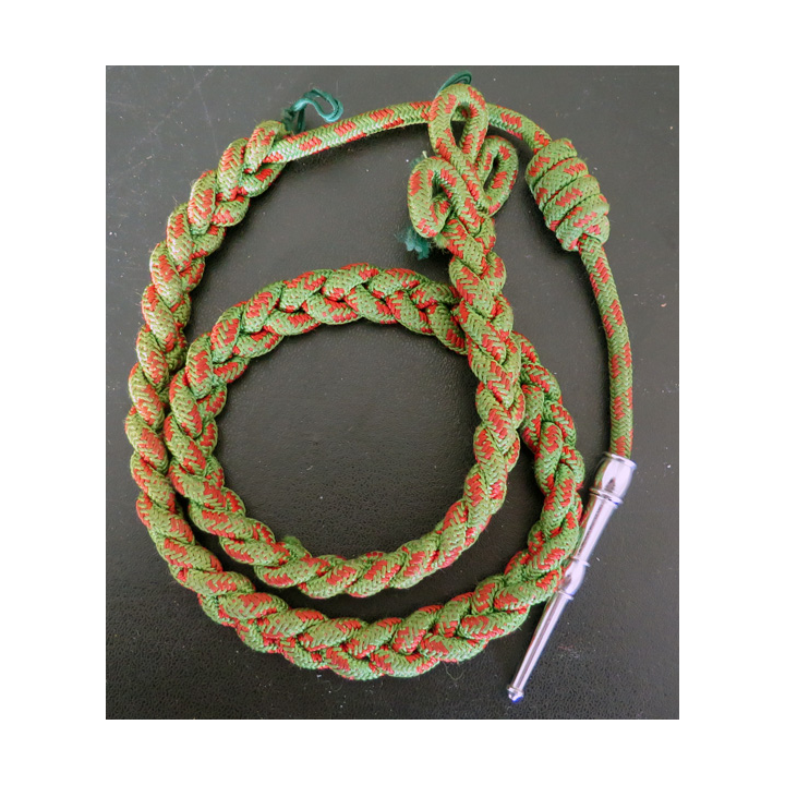 Fourragère de la croix de guerre 1914 - 18 aiguillette argentée