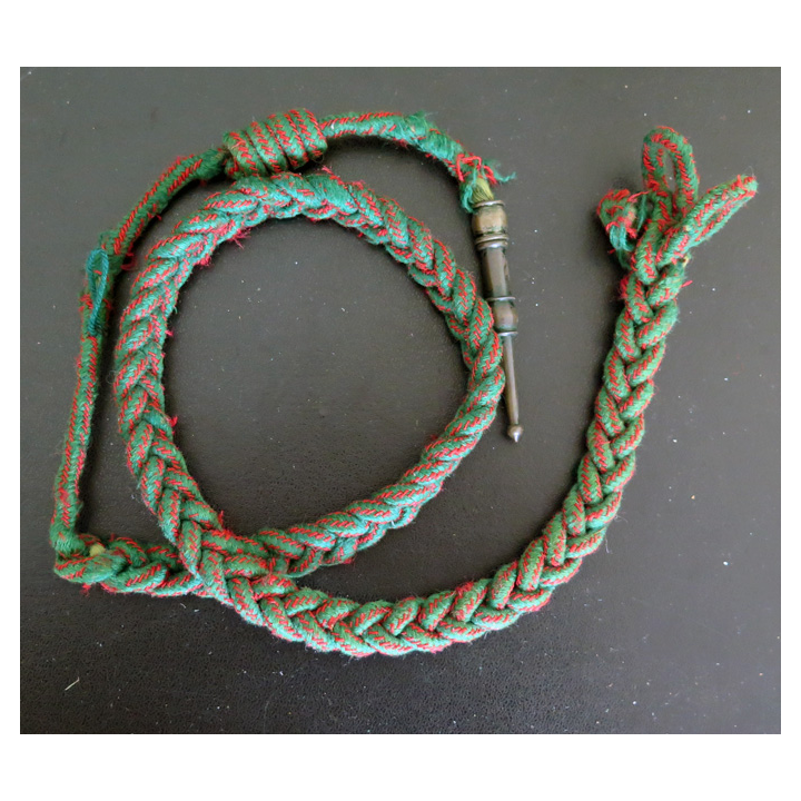Fourragère de la croix de guerre 1914 - 18 aiguillette dorée