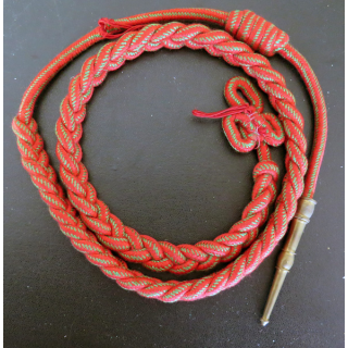 MILITARIA : Fourragère de la croix de guerre 1939 - 45 aiguillette dorée