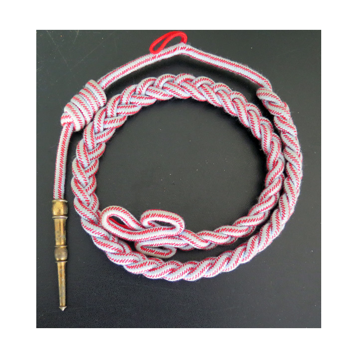 Fourragère de la croix de guerre des Théâtres d'opérations extérieurs TOE aiguillette dorée