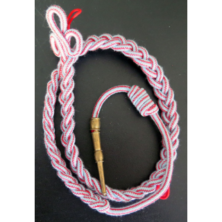 Fourragère de la croix de guerre des Théâtres d'opérations extérieurs TOE aiguillette dorée