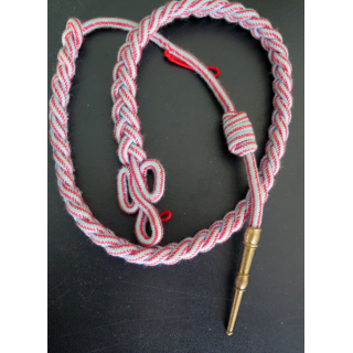 Fourragère de la croix de guerre des Théâtres d'opérations extérieurs TOE aiguillette dorée