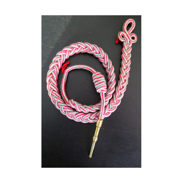 Fourragère de la croix de guerre des Théâtres d'opérations extérieurs TOE aiguillette dorée