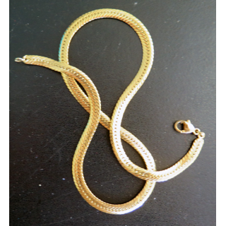 Vieux collier plaqué or longueur 45 cm